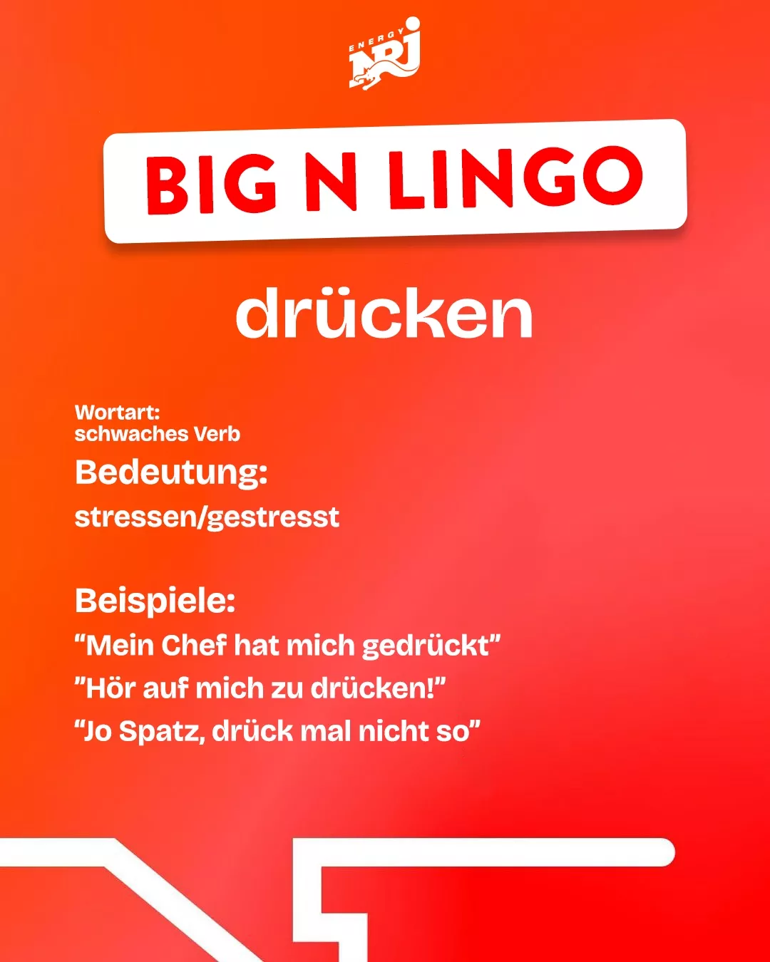 drücken